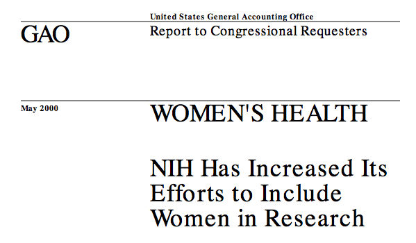 Women's Health: NIH Has increased its efforts to include women in research
