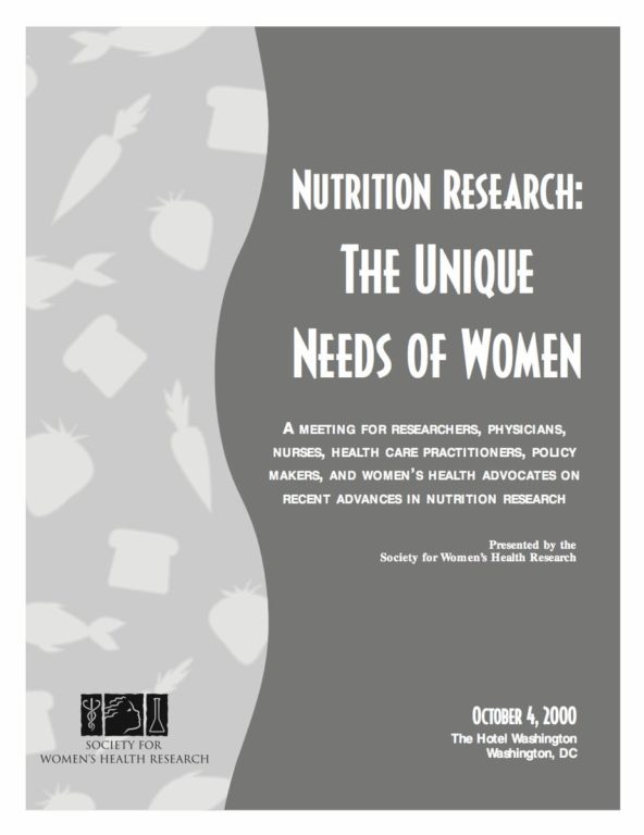 Nutrition Research: The Unique Needs of Women