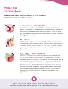 Endometriosis Wellness Tips