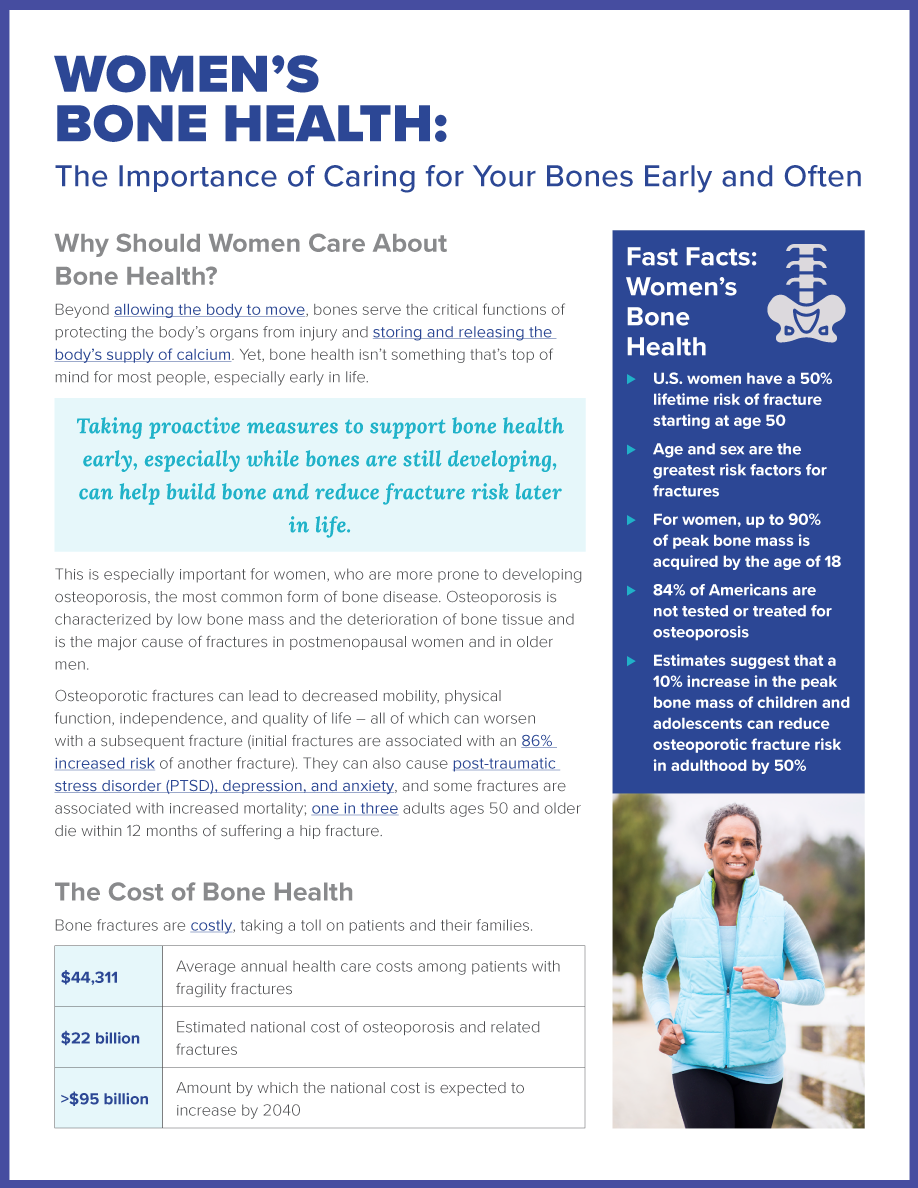 bone health fact sheet