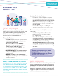 Navigating Your Fertility Care