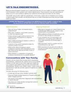 talk endometriosis