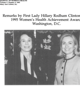Hillary Clinton speaks at SWHR Awards Dinner
