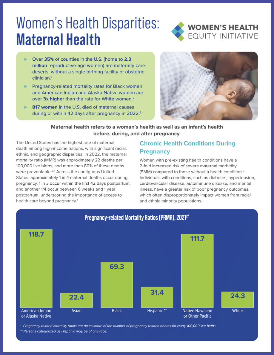 Women’s Health Disparities: Maternal Health - Society for Women's ...